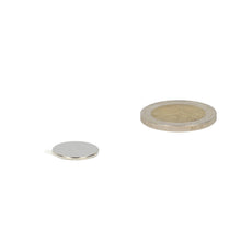 Neodymium Schijfmagneet Ø15 x 1 mm N45 NiCuNi zelfklevend