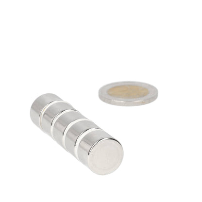 Neodymium Schijfmagneet ø15 x 10 mm N50 NiCuNi