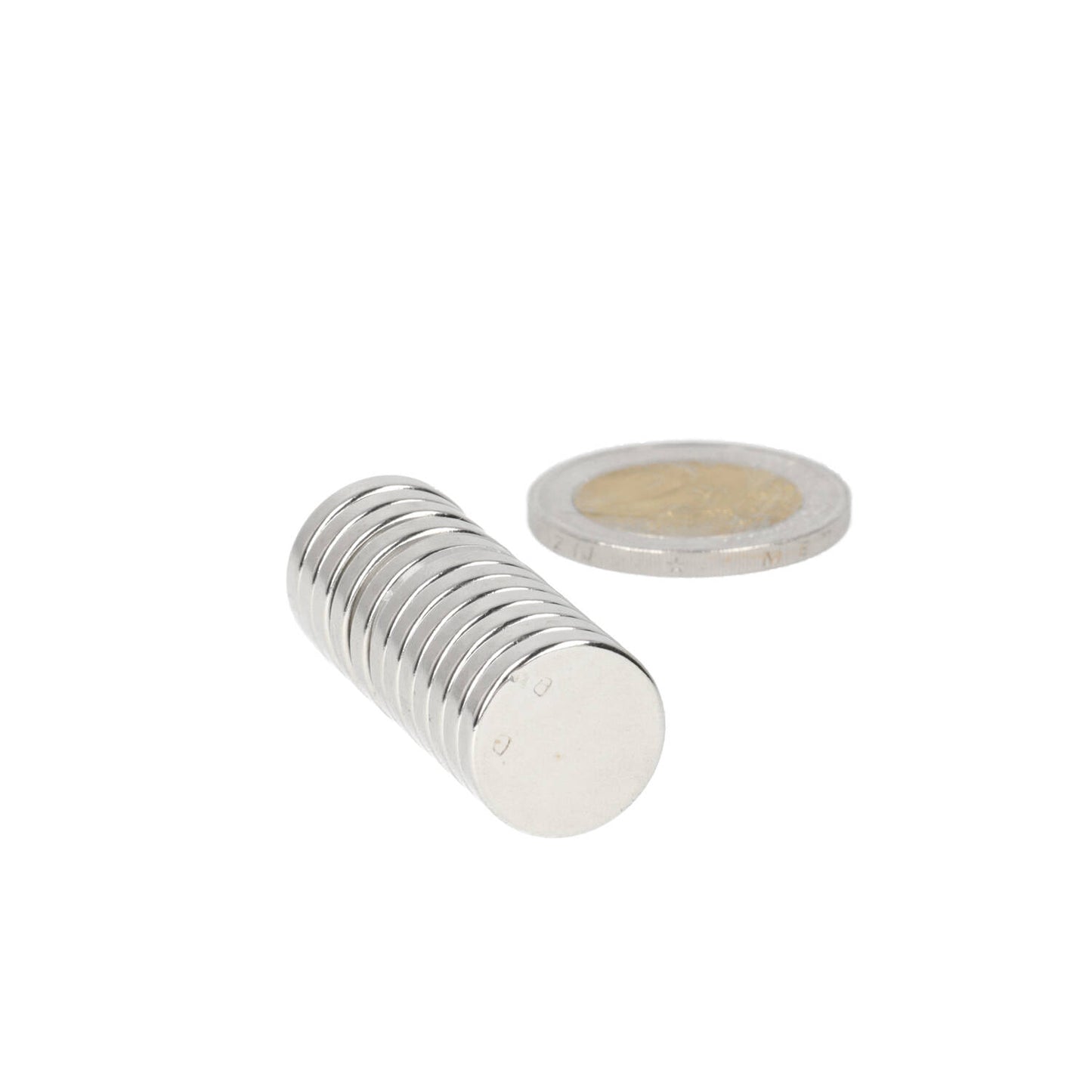 Neodymium Schijfmagneet Ø15 x 3 mm N48 NiCuNi