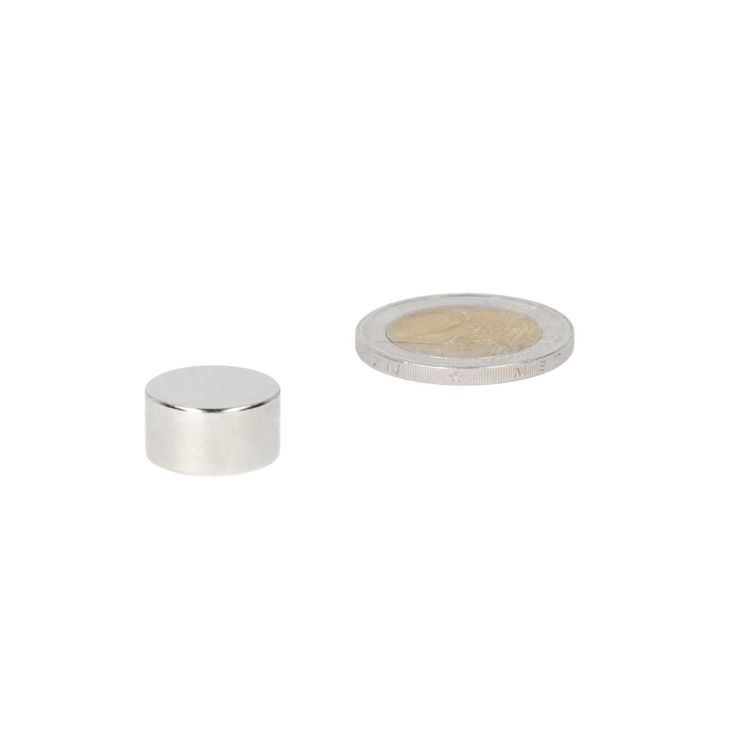 Neodymium Schijfmagneet Ø15 x 8 mm N48 NiCuNi