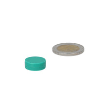 Neodymium Schijfmagneet ø16 x 6 mm N45 kunststof coating (Groen)