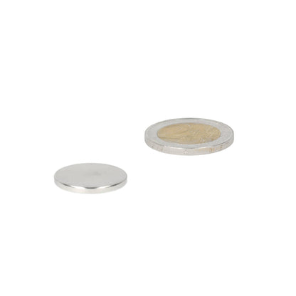 Neodymium Schijfmagneet Ø20 x 2 mm N48 NiCuNi