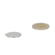 Neodymium Schijfmagneet Ø22 x 1 mm N48 NiCuNi zelfklevend