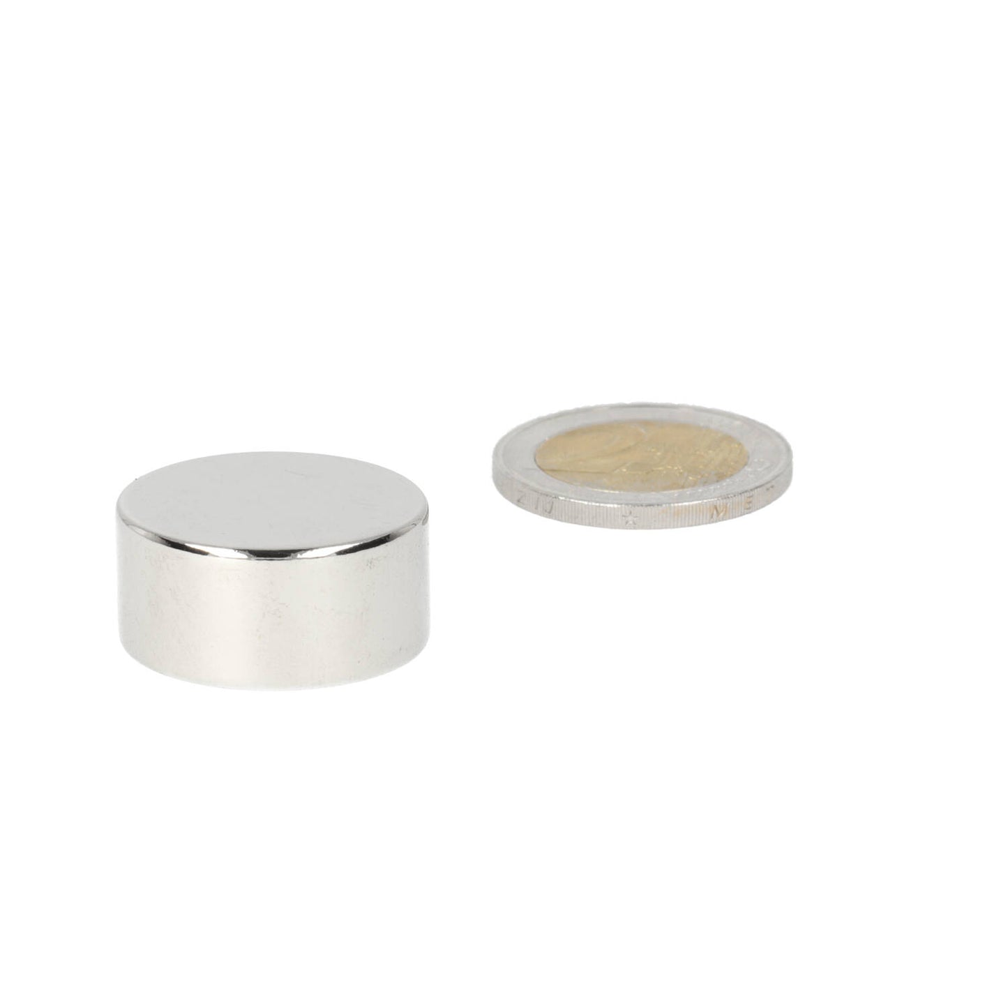 Neodymium Schijfmagneet Ø25 x 12 mm N48 NiCuNi
