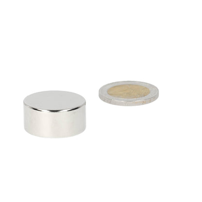 Neodymium Schijfmagneet Ø25 x 12 mm N48 NiCuNi