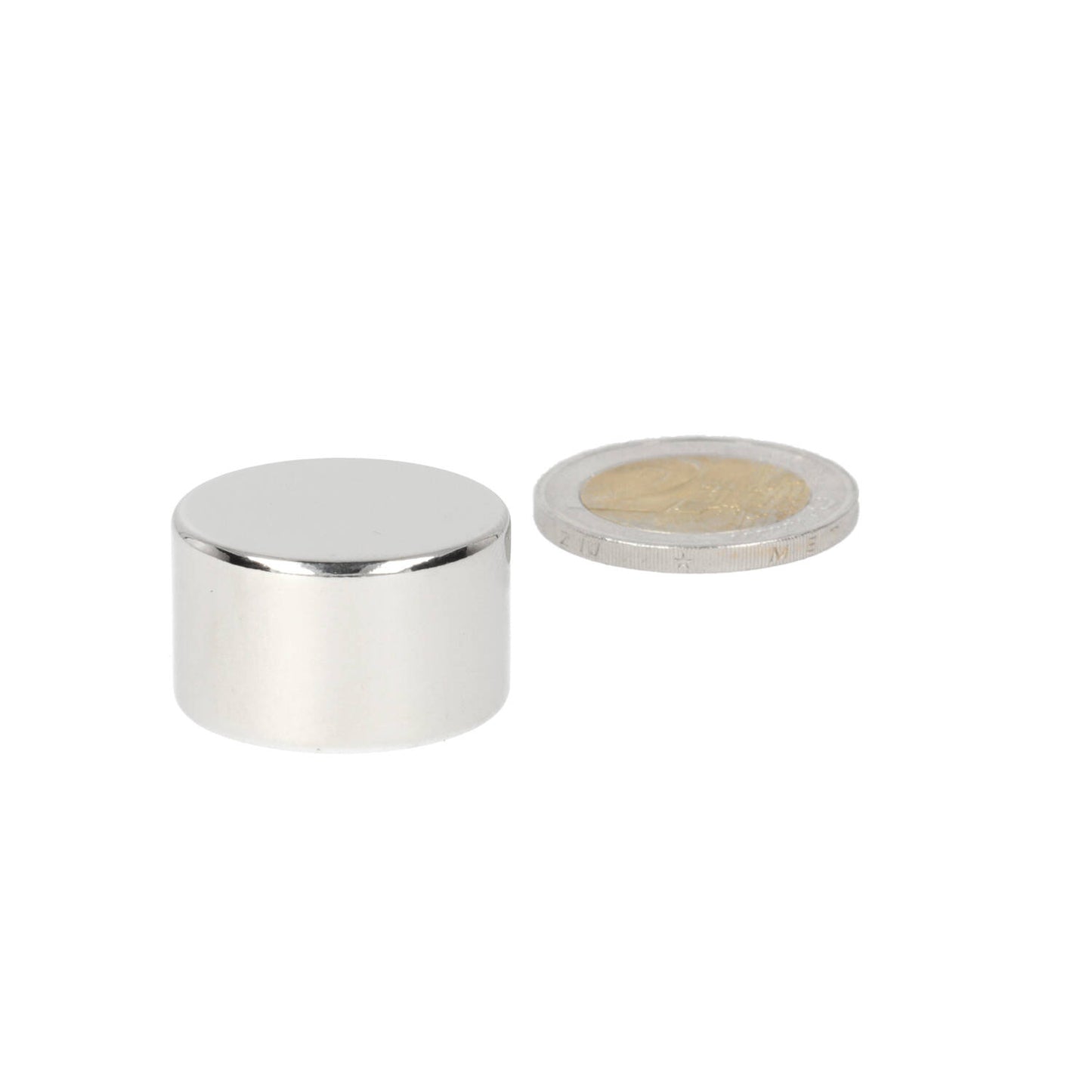 Neodymium Schijfmagneet Ø25 x 15 mm N48 NiCuNi