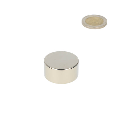 Neodymium Schijfmagneet Ø30 x 15 mm N48 NiCuNi