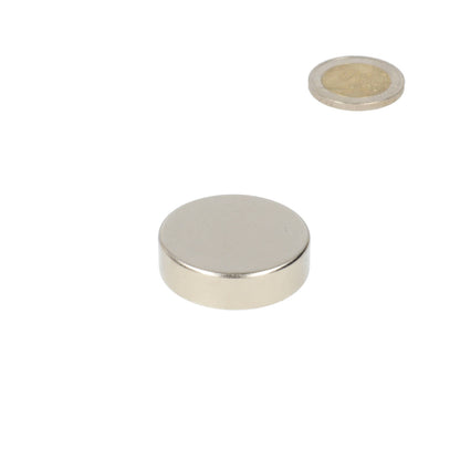 Neodymium Schijfmagneet Ø35 x 10 mm N48 NiCuNi