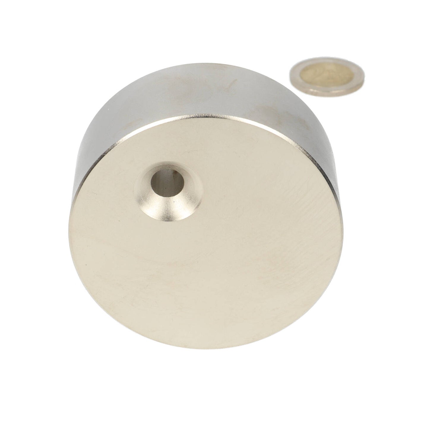 Disc magnet 70 x 30 mm with countersunk hole – Neodymium magnet