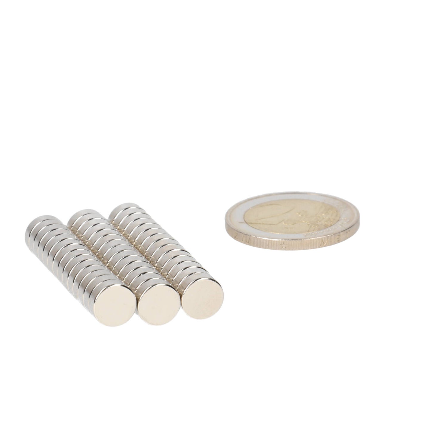 Neodymium Schijfmagneet Ø8 x 3 mm N48 NiCuNi