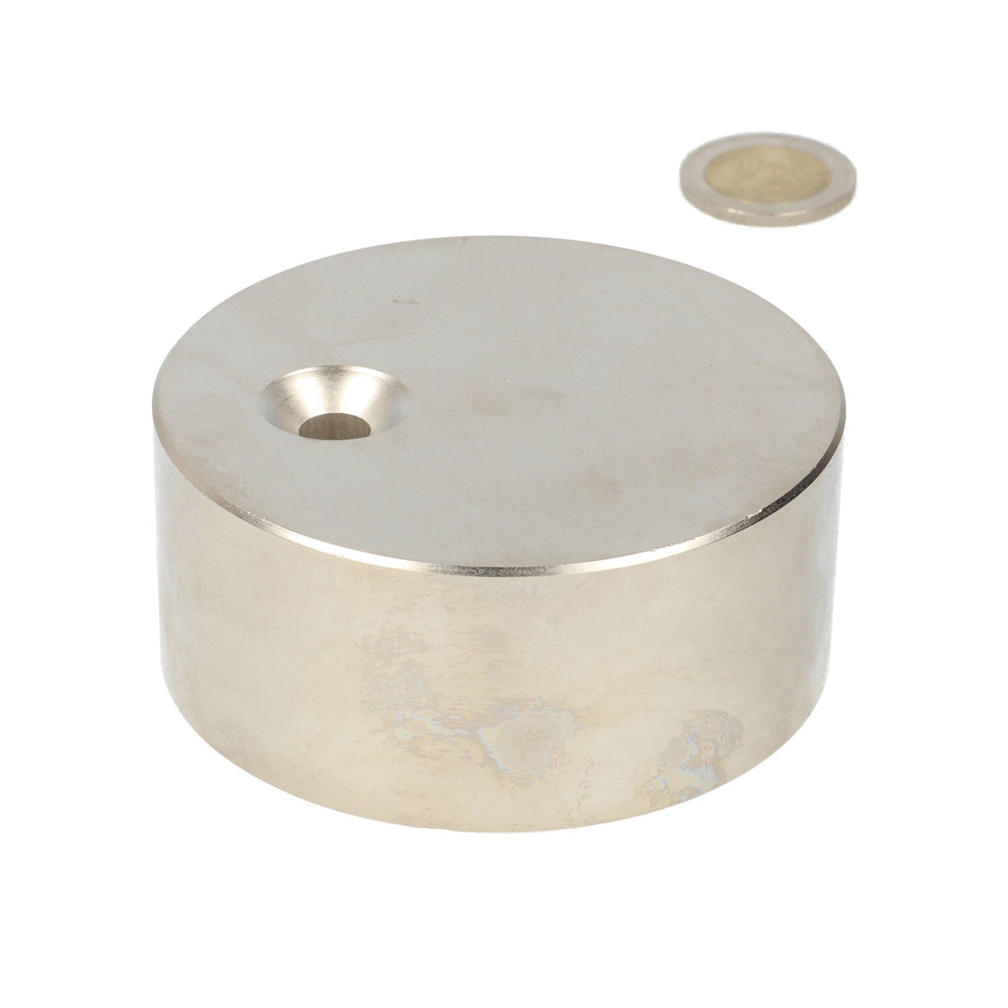 Disc magnet 80 x 35 mm with countersunk hole – Neodymium magnet