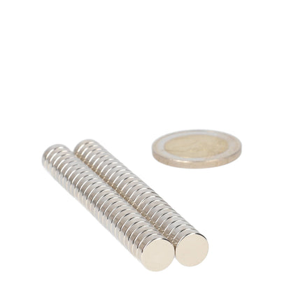Neodymium Schijfmagneet Ø9 x 3 mm N48 NiCuNi