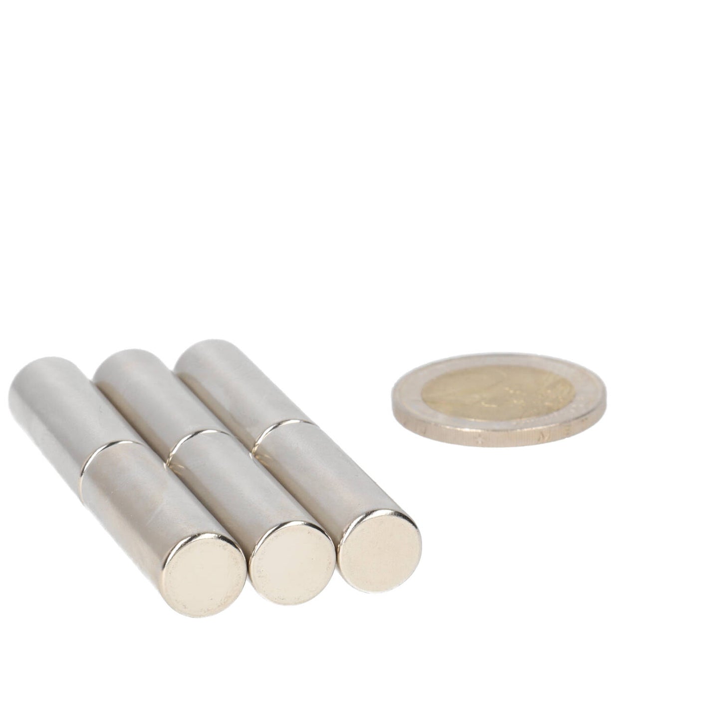 Neodymium Staafmagneet Ø10 x 30 mm N48 NiCuNi