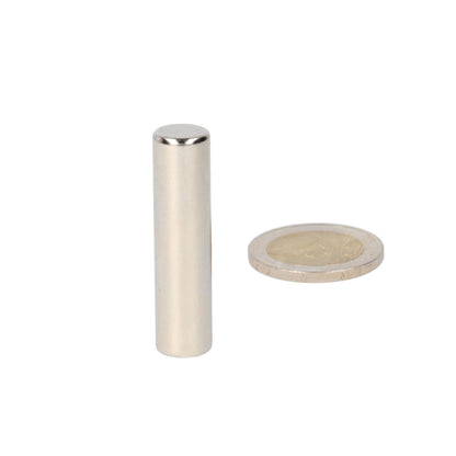 Neodymium bar magnet 10x50 mm N52 – diametrically magnetized