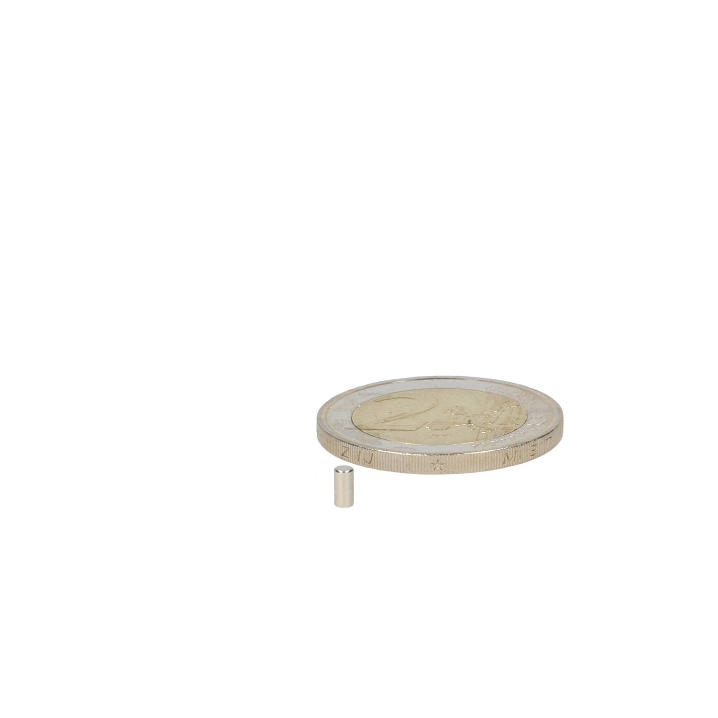 Neodymium Staafmagneet Ø2 x 4 mm N50 NiCuNi