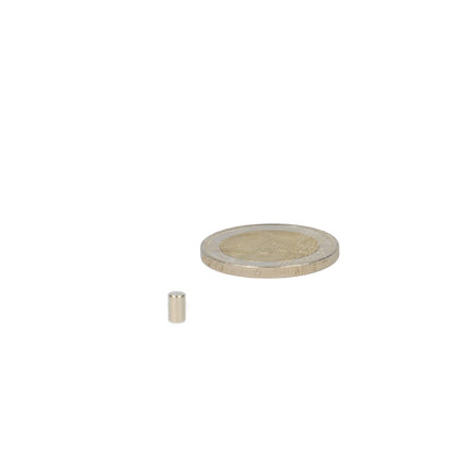 Neodymium Staafmagneet Ø3 x 5 mm N48 NiCuNi