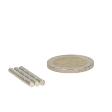Neodymium Staafmagneet Ø3 x 7 mm N48 NiCuNi