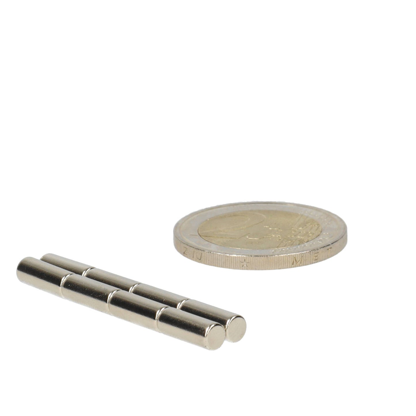 Neodymium Staafmagneet Ø4 x 10 mm N48 NiCuNi