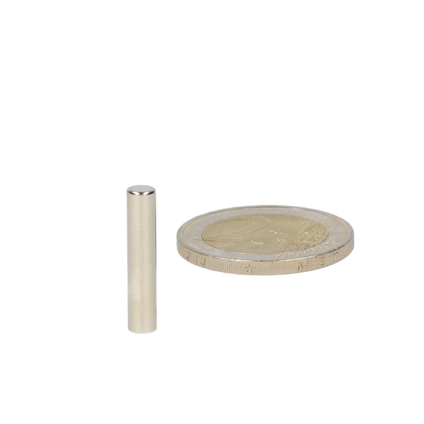 Neodymium Staafmagneet Ø4 x 20 mm N48 NiCuNi