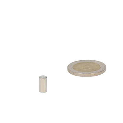 Neodymium Staafmagneet Ø5 x 10 mm N48 NiCuNi