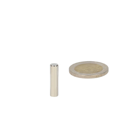 Neodymium Staafmagneet Ø5 x 20 mm N48 NiCuNi
