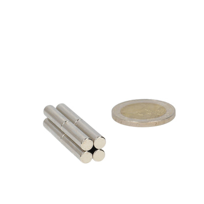 Neodymium Staafmagneet Ø5 x 20 mm N48 NiCuNi