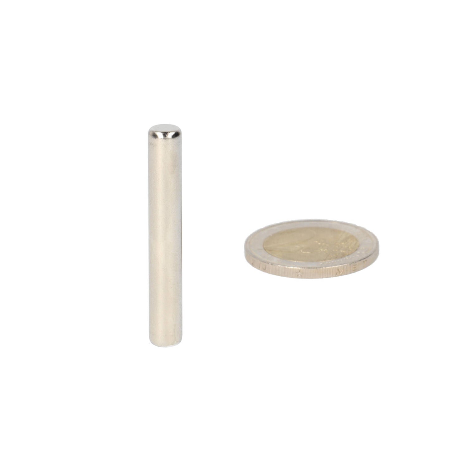 Neodymium Staafmagneet Ø6 x 40 mm N48 NiCuNi