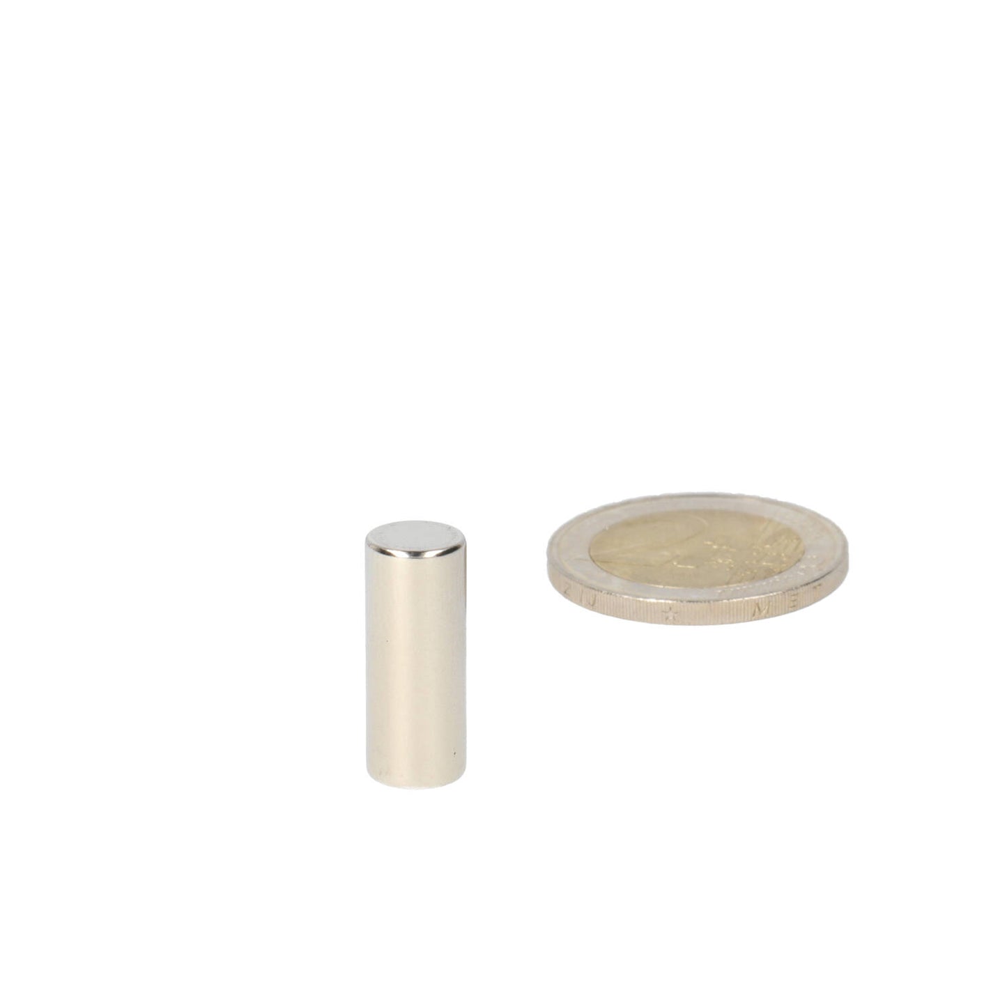 Neodymium Staafmagneet Ø8 x 20 mm N45 NiCuNi