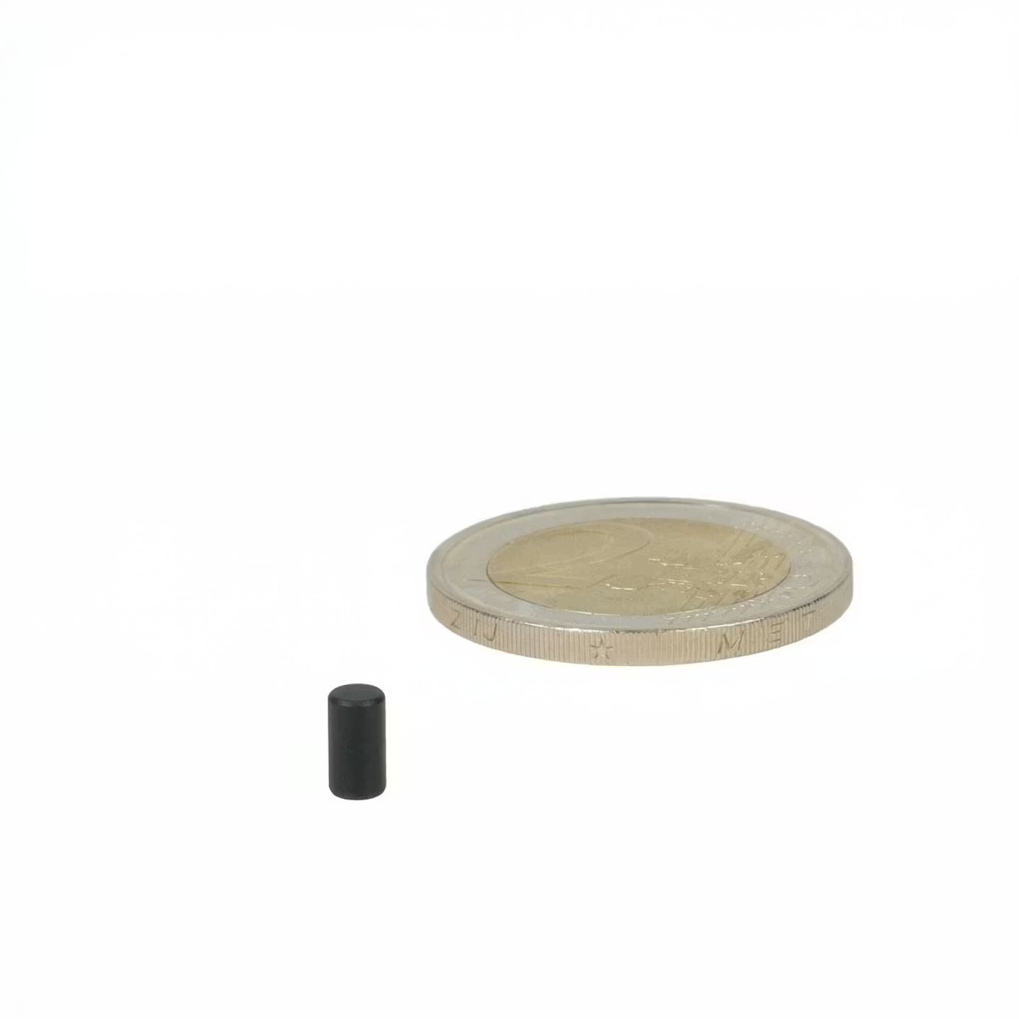 Neodymium Staafmagneet Ø3 x 6 mm N52 zwart epoxy diametraal gemagnetiseerd
