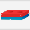 Block magnet 30 x 20 x 8 mm, N48 with 2x countersunk hole 4.5 mm (north pole ) - Image 3
